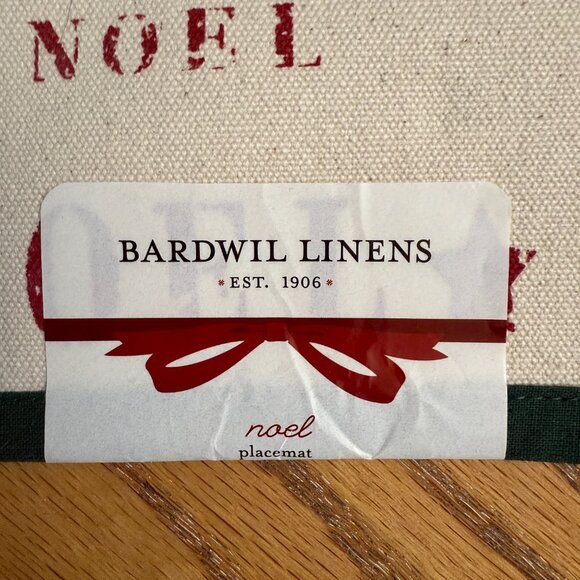 Bardwil Linens Set of 4 Cotton Placemats Noel Holiday Christmas Table Mats 13x19 - Picture 2 of 9
